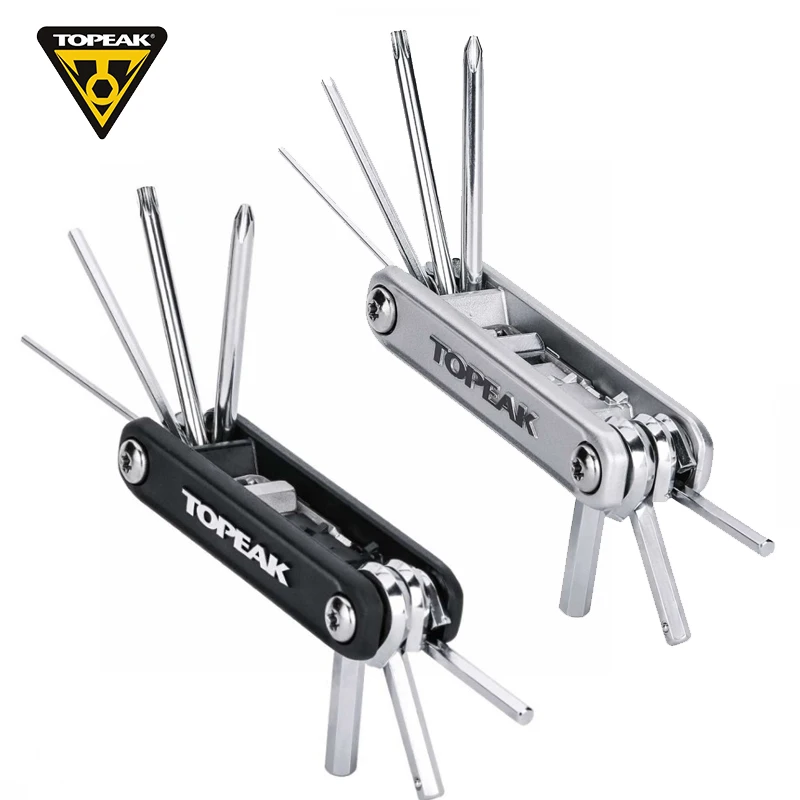 Topeak Bike Repair Tool Kits 10 in 1 Bicycle Multitool Screwdrivers Tool Hex Wrenches MTB Mountain Bike Portable Cycling Tools