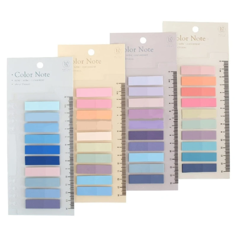 800Pcs Sticky Tabs, 4 Pack Transparent Indexes Tabs, Book Annotations Kits, Book Tabs Flags, Colored Sticky Page Marker