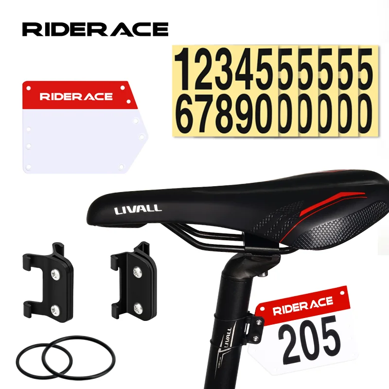 MTB Bike Triathlon Racing Number Plate Mount Holder For Road Bicycle Cycling Rear License Number Seatpost Racing Cards Bracket