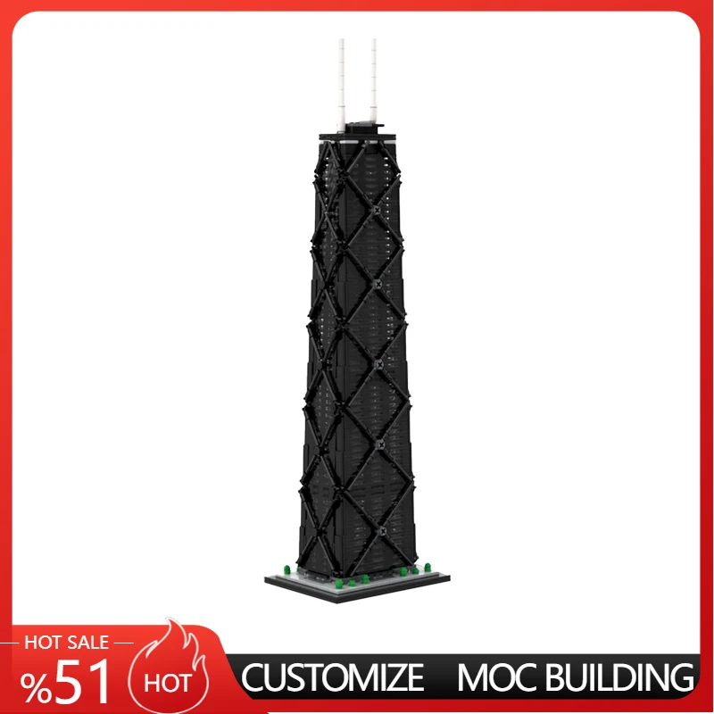 2191ピース シティストリートビュー ジョンセンター 1:800スケール MOC カスタマイズ モジュラービルディングブロック クリエイティブデザイン DIYおもちゃ 誕生日プレゼント