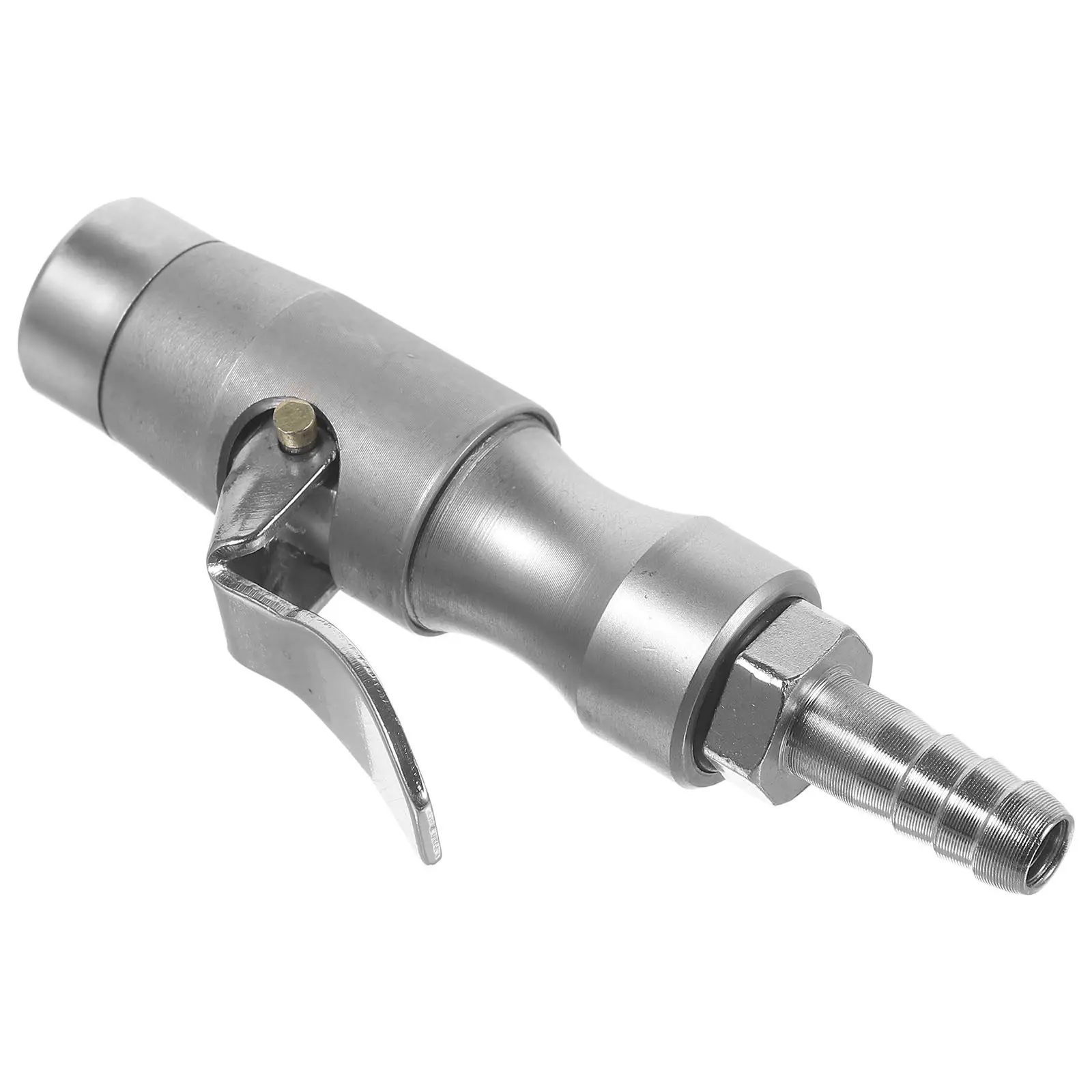 

Copper Steel Tire Inflator Chuck Self-Locking Design Quick Connect Air Chuck for Car Pressure Gauges Portable Lightweight