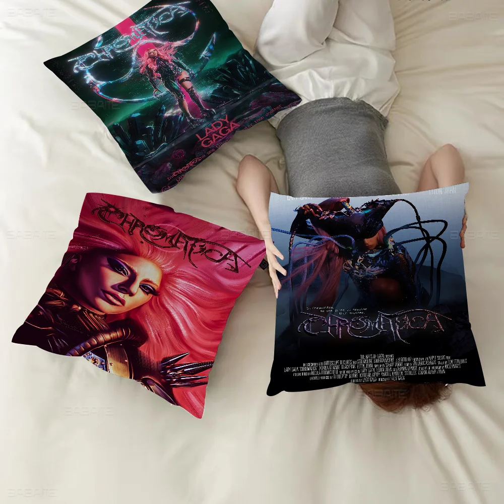 

L-Lady G-Gaga Singer Pillow Anime Pillow Sofa Bed Head Pillow Cover Cushion Cover 45x45 Cm Fashion