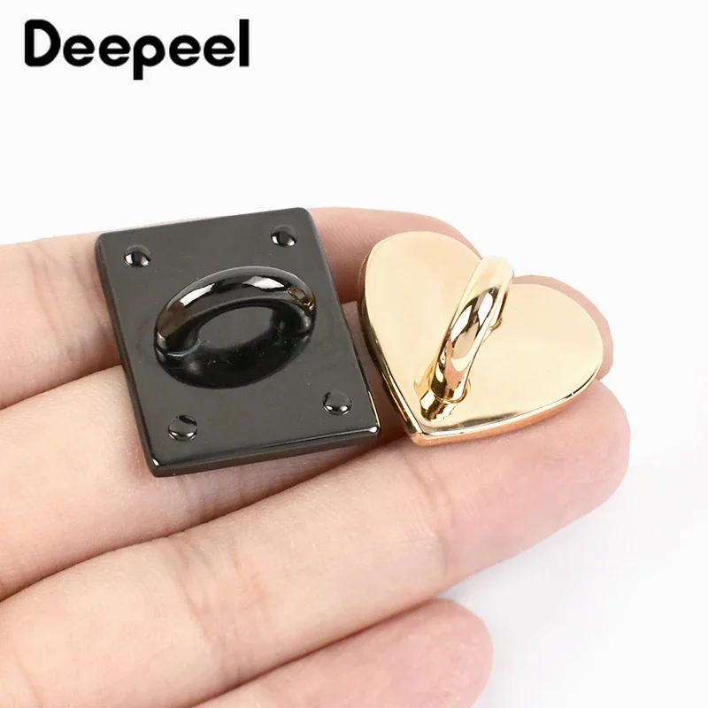 4/10Pcs Deepeel Metal Heart Bag Side Clip Buckles Handbag Strap Chain Hanger Connect Hook Clasp DIY Hardware Bags Accessories