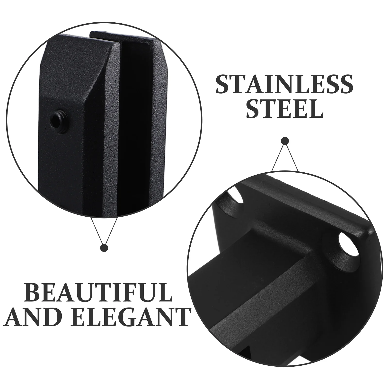 1 مجموعة الزجاج المشبك درابزين من الفولاذ المقاوم للصدأ قوس للشرفة درج الزجاج جبل كليب الأجهزة البناء المبارزة