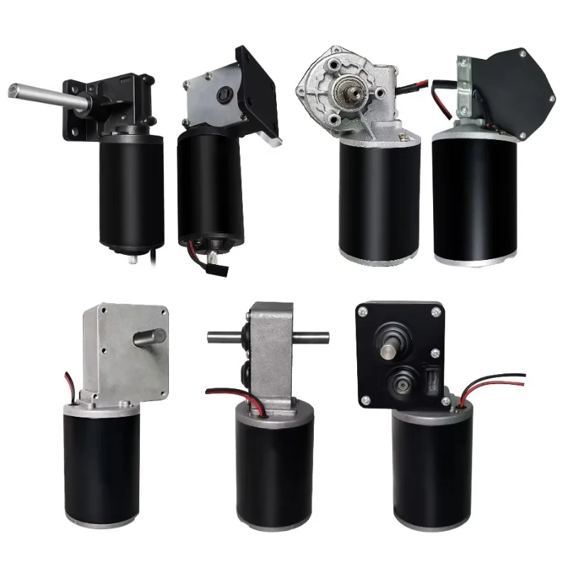 

DC Geared Motor 12 Volt DC Motor High Torque Worm Gear Motor