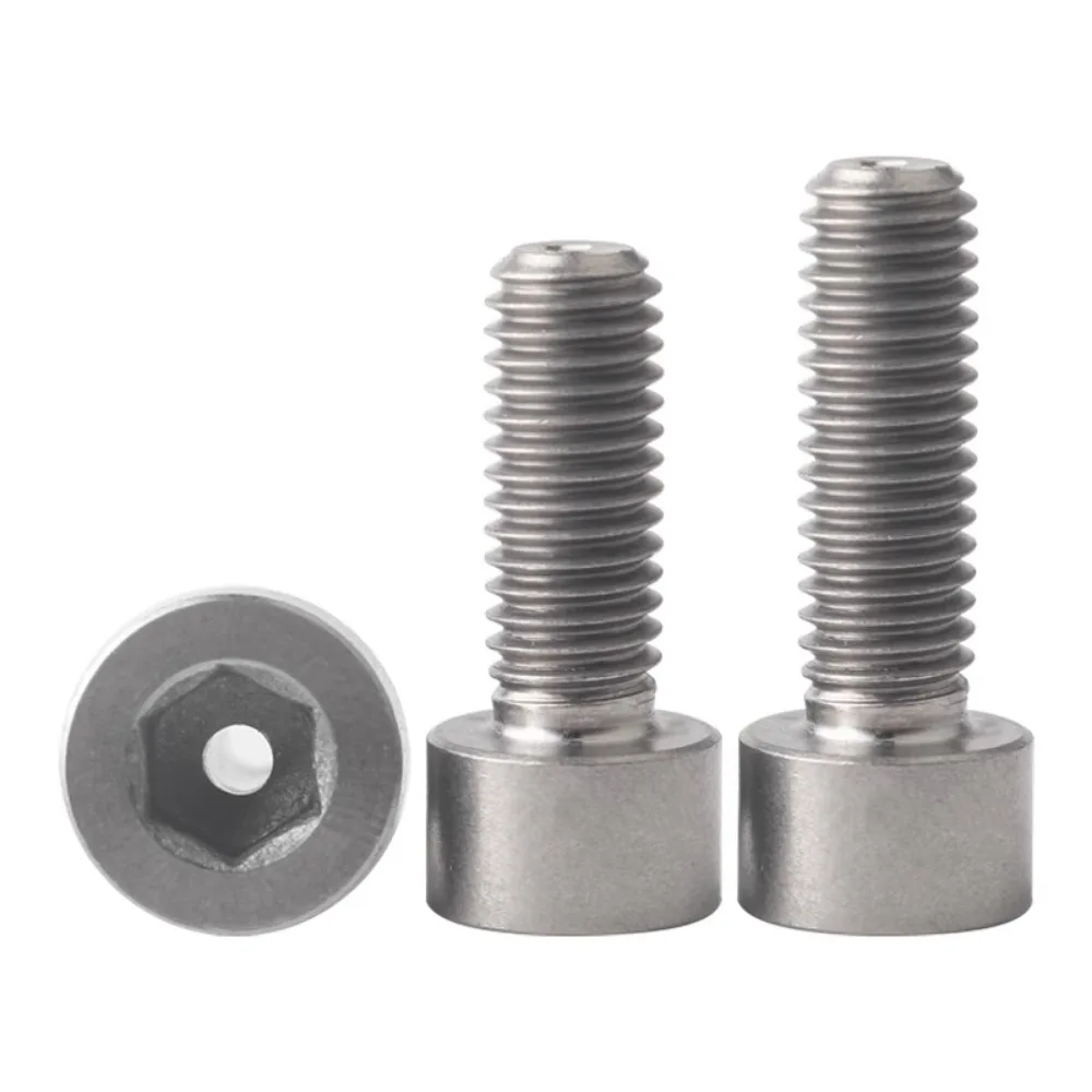 GR2 M1.6 2 2.5 3 4 5 6 8 10 12 14 16 x 3-100mm TA2 Pure Titanium Hex Allen Socket Cap Head Screw Bolts DIN912 Tool Parts Repair