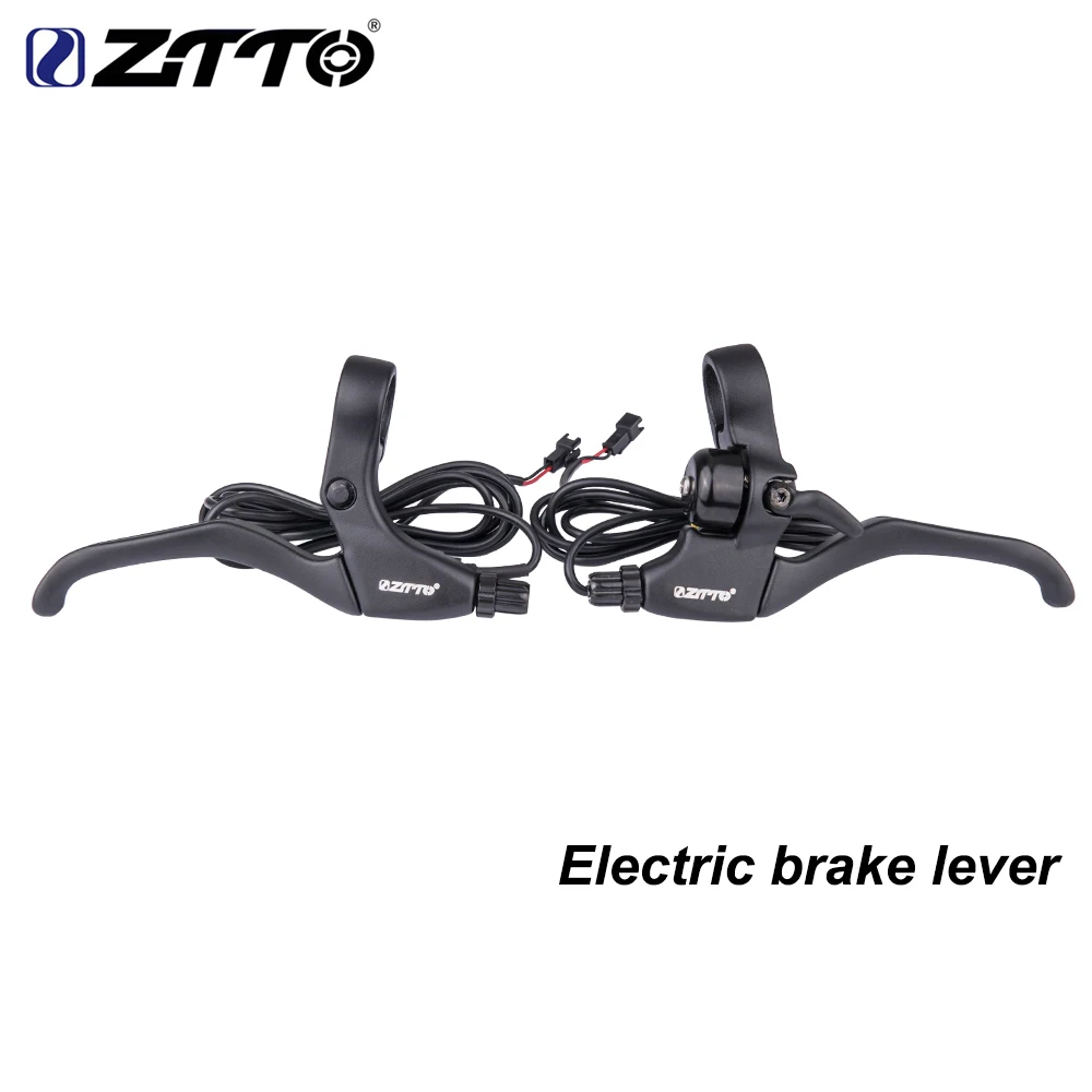 ZTTO E-Bike High Quality Electric Brake lever Bicycle Power-off Brake Handle with Bell Electric 2 Pins Connectors