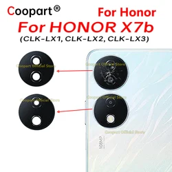 Coopart New Rear Back Camera Glass Lens For Honor X7b CLK-LX1 CLK-LX2 CLK-LX3 Replacement With Adhesive Sticker