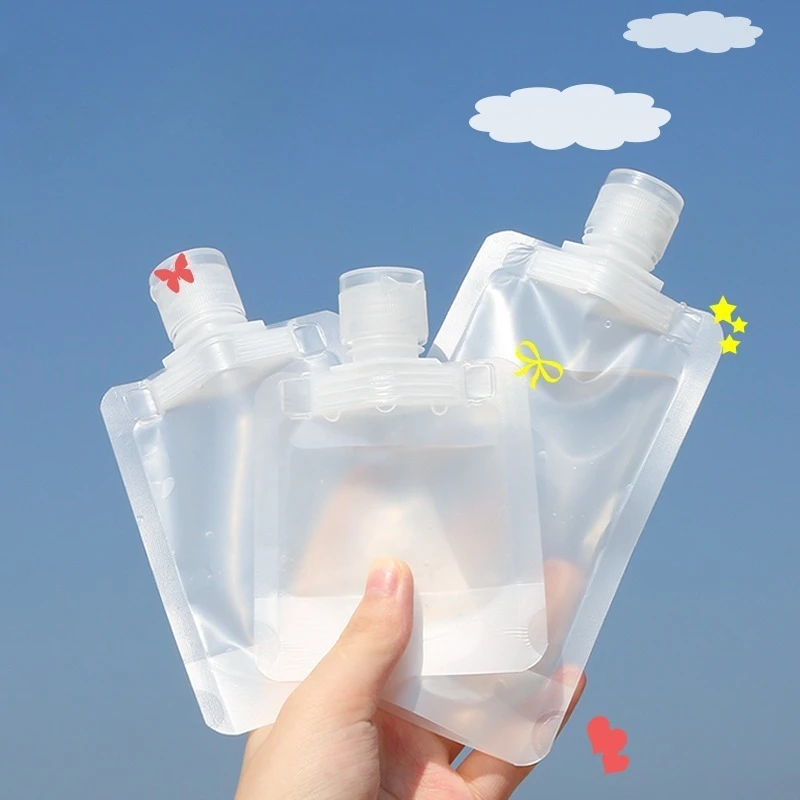 

Travel Empty Squeeze Bags Lotion Dispensing Bag Refillable Shampoo Toiletries Conditioner Liquid Cosmetic Storage Pouches