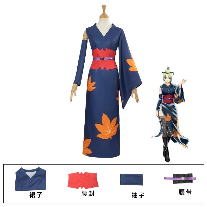 أزياء أنيمي جينتاما تسوكويو التأثيرية للنساء لحفلات عيد الميلاد والهالوين #5