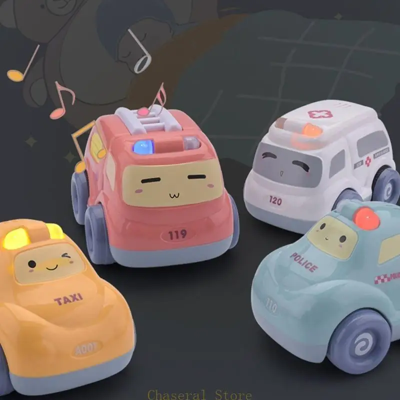 E7CE 1 세트 강력한 자동차, 실제 조명 관성 자동차, 사운드 디스플레이 유아용 조기 학습 및 교육을위한 사운드 디스플레이