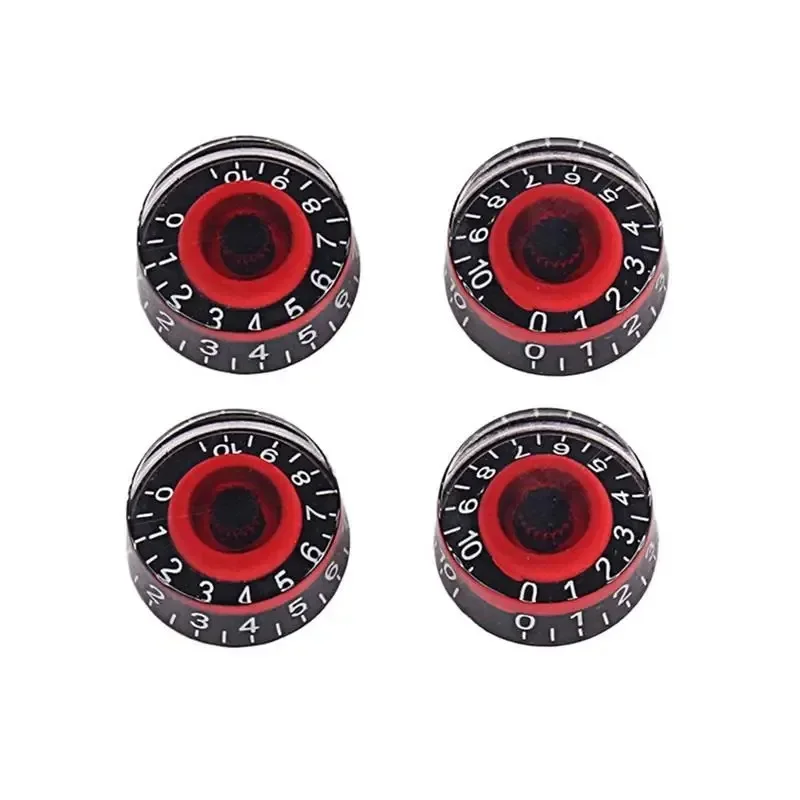 4pcs Plastics Electric Guitar Knobs Speed Volume Tone Control Knobs For LP SG Style Guitar