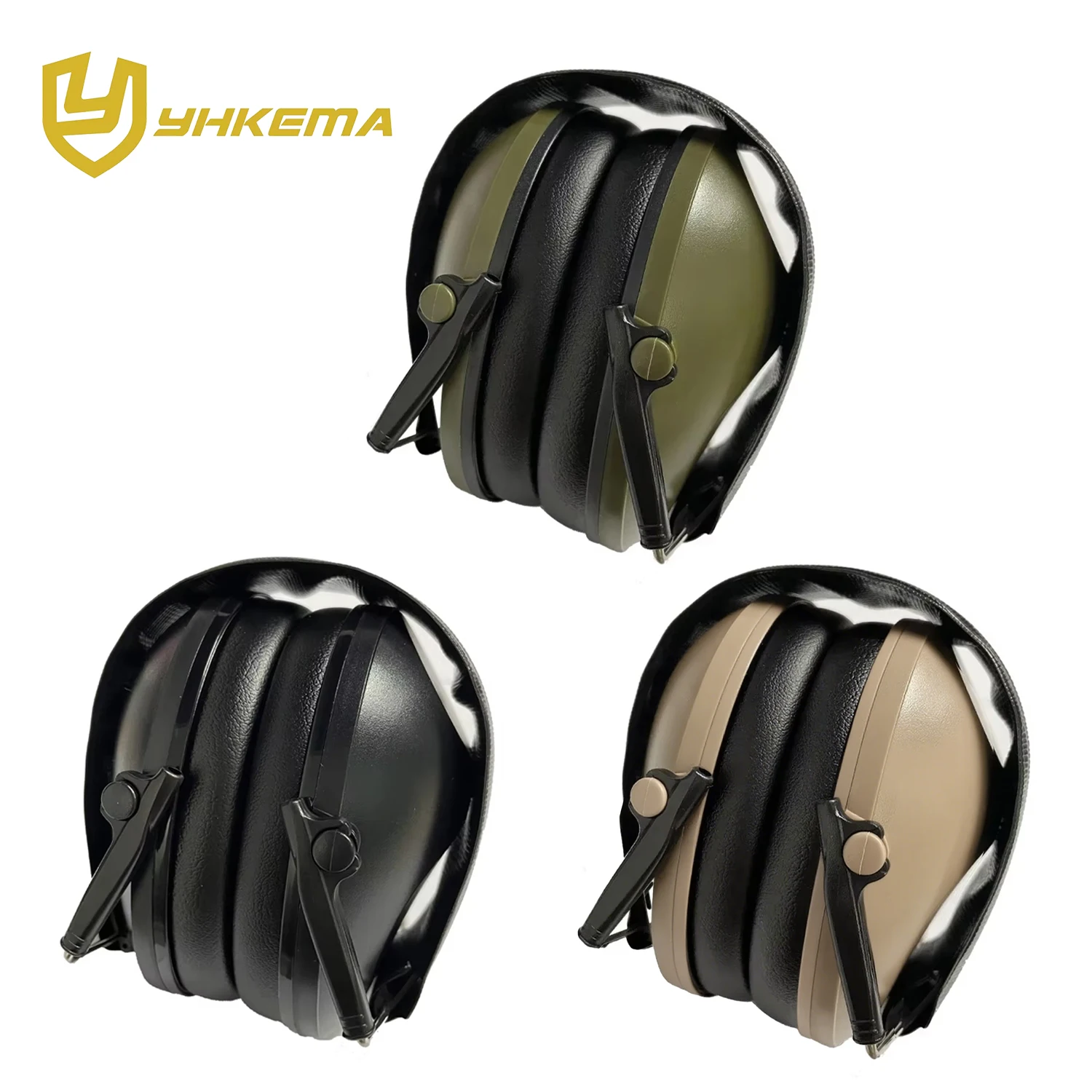 Shooting Ear Protection Earmuffs with NRR 21dB Noise Cancelling Safety Ear Muffs Hearing Protection for Shooting Range Foldable