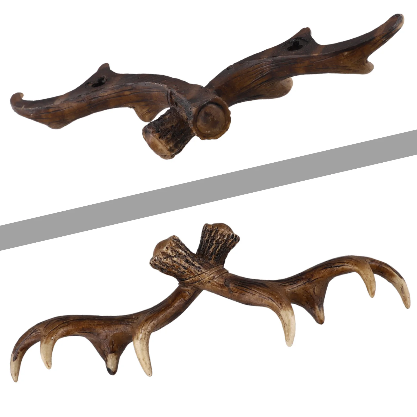 ديكور المنزل ريفي موضوع الغزلان قرن الوعل جدار ديكور قرن الوعل الجدار الشنق طويلة الأمد الشمال تصميم حجم مثالي 28X9.5 سنتيمتر #1