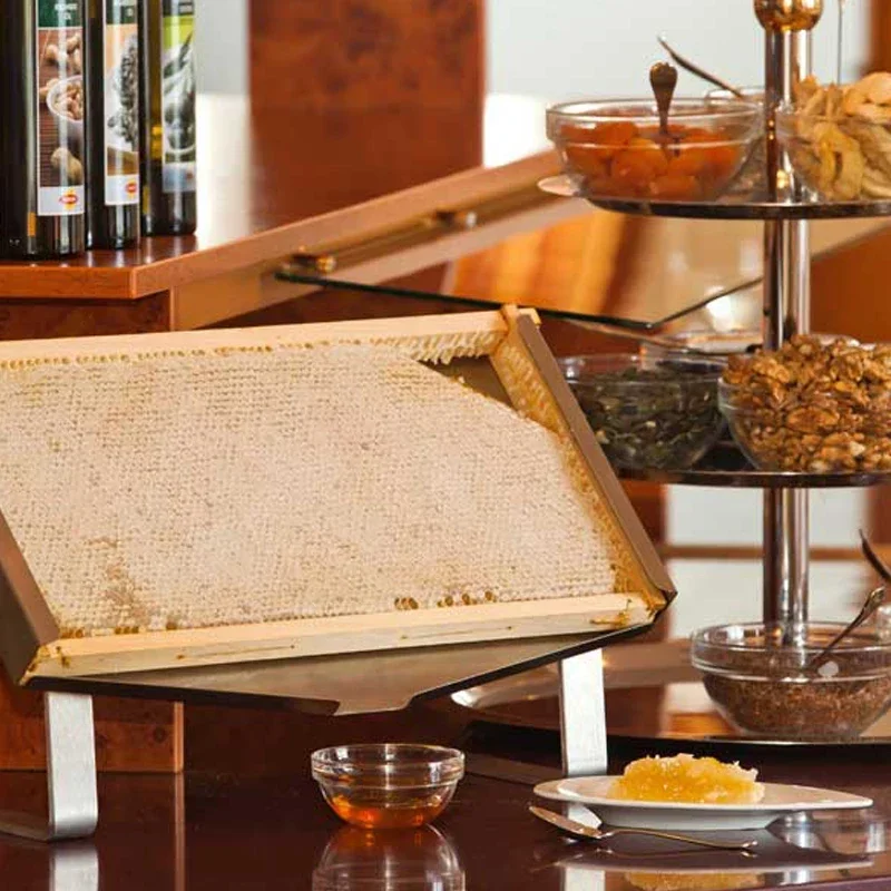 Honeycomb Frame Display Stand Honey Comb Buffet Apiculture Beekeeping Apicultura Catering Tableware Equipment Restaurant Tool