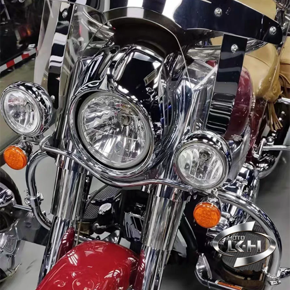 Motorcycle LED Auxiliary Lamp Kit Fog Lamp for Indian Chief Dark 106 Horse Classic Springfield 111 Vintage 2014-2024