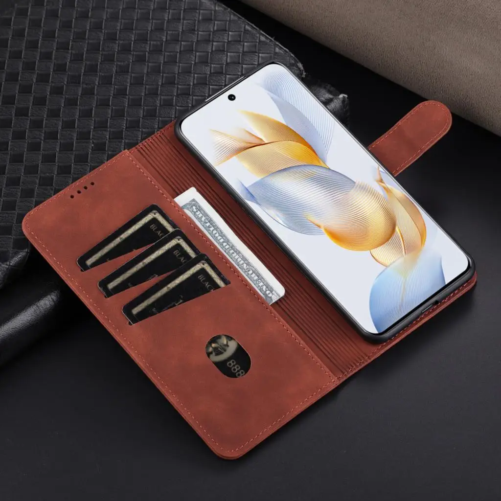 Casing ponsel dompet magnetik untuk Honor 90 Pro .oxianpenjaga Da Da Da kotaknya Untuk Honor 90 Pro Coque Fundas Capa