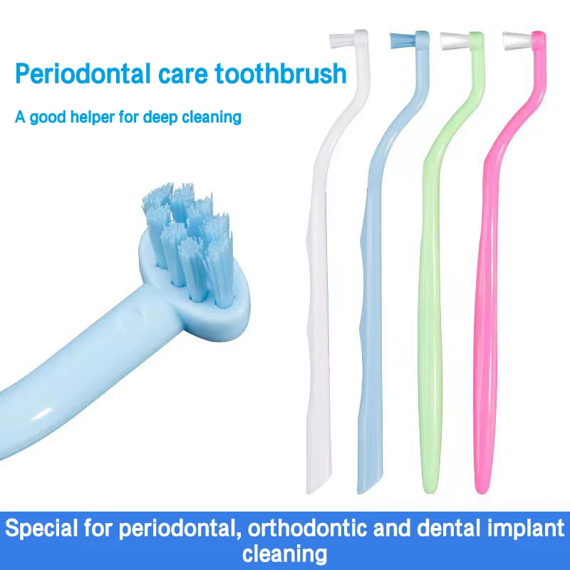 

Orthodontic Interdental Brush Small Head Single-Beam Soft Teeth Cleaning Brush Oral Adult Dental Brace Cleaning Care Tool