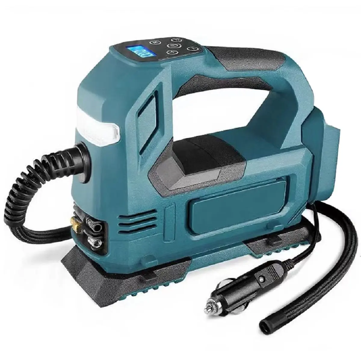 A1741P ~Electric Air Pump Powered Inflator Cordless Car Tire Air Compressor Inflatable Pump 18V No Battery for