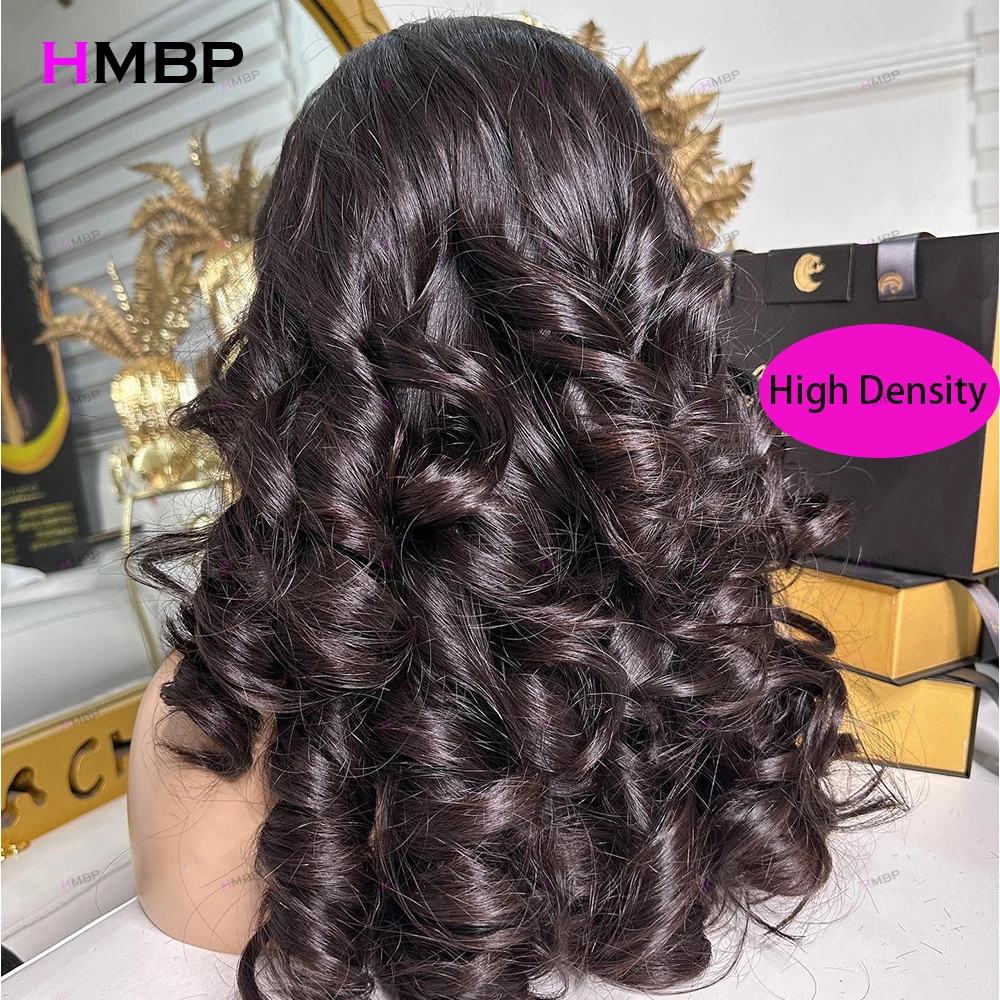 

300 Density Lace Wigs Human Hair Bouncy Curly 360 HD Transparent Lace Frontal Curly Wigs High Density Brazilian Human Baby Hair