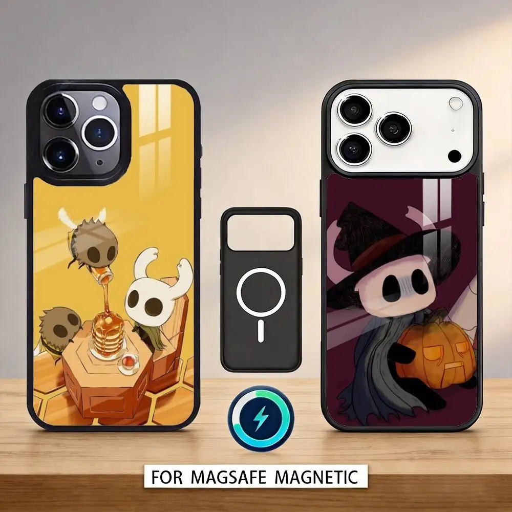 

Game H-Hollow K-Knight Phone Case For iPhone 17,16,15,14,13,12,Pro,Max For Magsafe Magnetic Wireless Charging