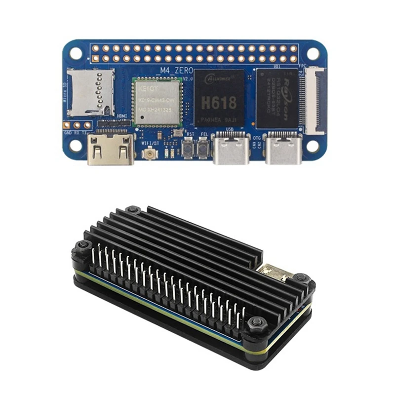 

For Banana Pi BPI-M4 Zero Development Board+Case Allwinner H618 4G LPDDR4 32G EMMC 2.4G/5G WIFI BT4.2 Motherboard