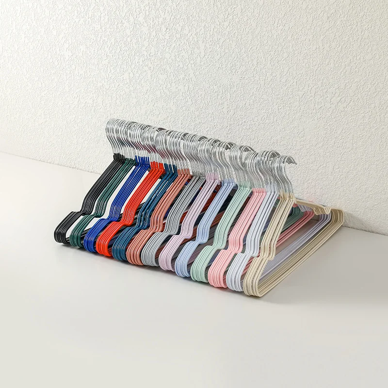 

Clothes Rack Non-slip And Non-trace Household Dip Plastic Drying Clothes Rack Hanger Hanger Clothes