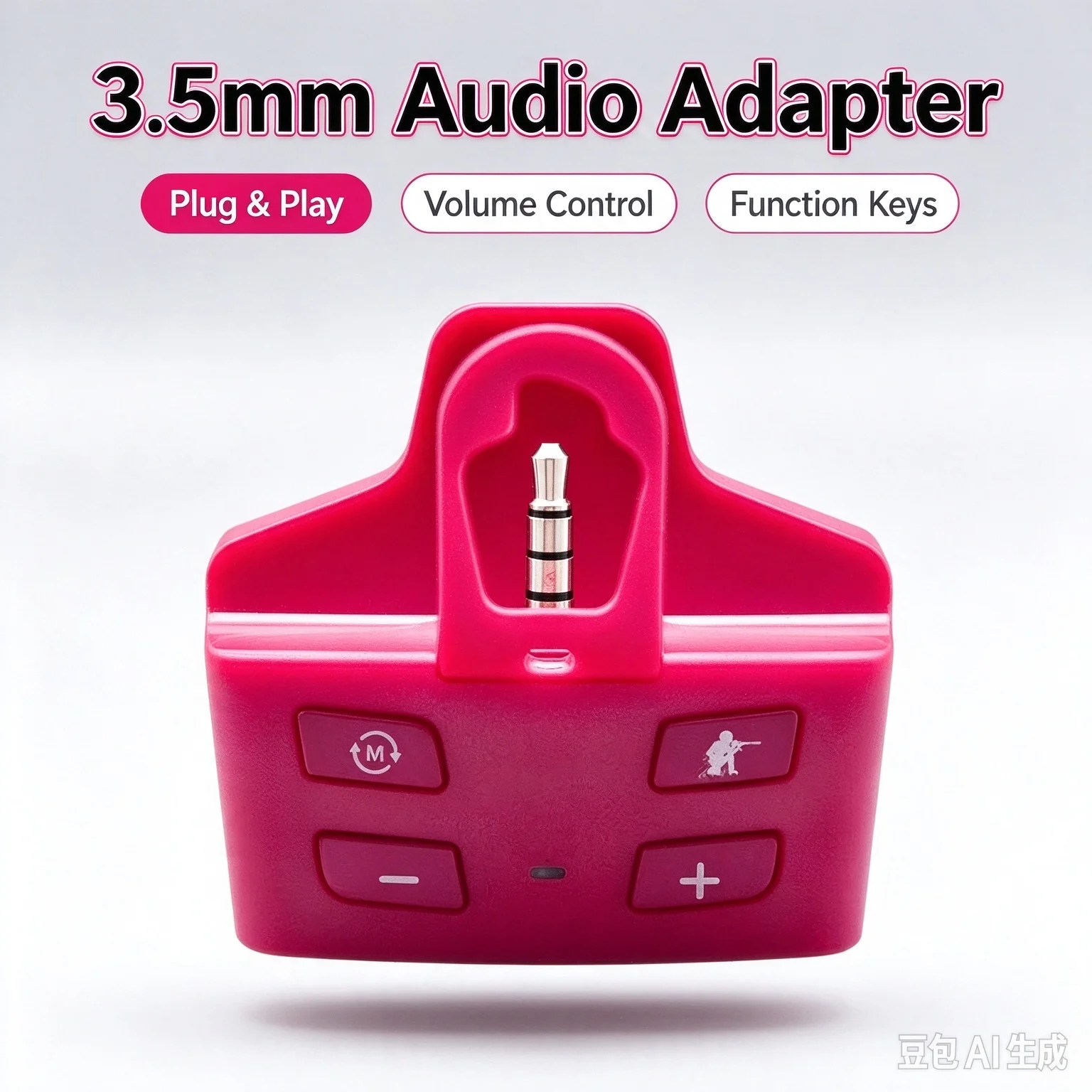 3.5mm Headphone Jack Sound Booster - for PS5 Handle Plug and Play EQ Audio Switch