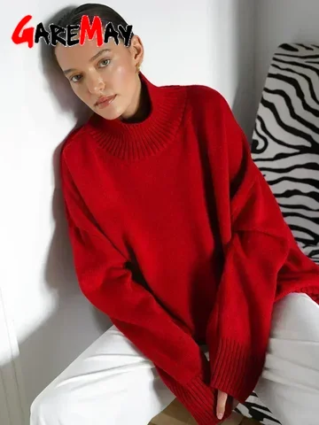 Oversized Vintage Turtleneck Sweater