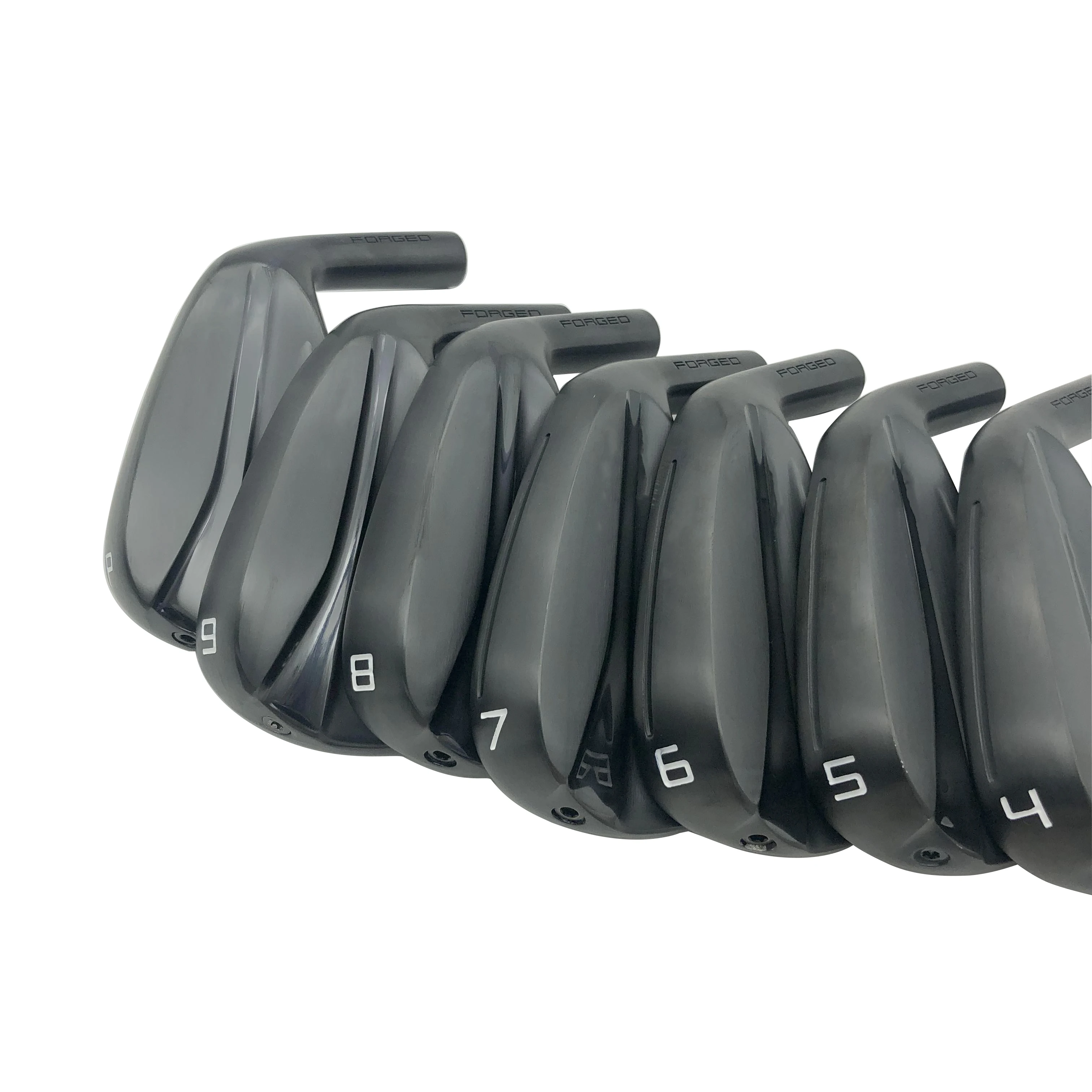 وصول جديد أسود اليد اليمنى الفولاذ المقاوم للصدأ مخصص # مجموعة مكواة الجولف 4-P مكاوي الجولف لنوادي الجولف #2