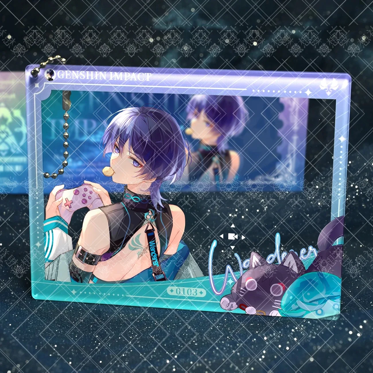 Genshin Impact Sanskrit косплей окружающий оригинальный Tongren аниме Millet Wanderer двойной блеск Bajili брендовая цветная бумага