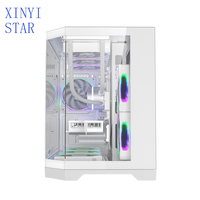 Lovingcool Customize Logo RGB Gamer Cabinet MATX CPU PC Case Gaming Desktop Computer Cases & Towers Support 360mm Liquid Cooler