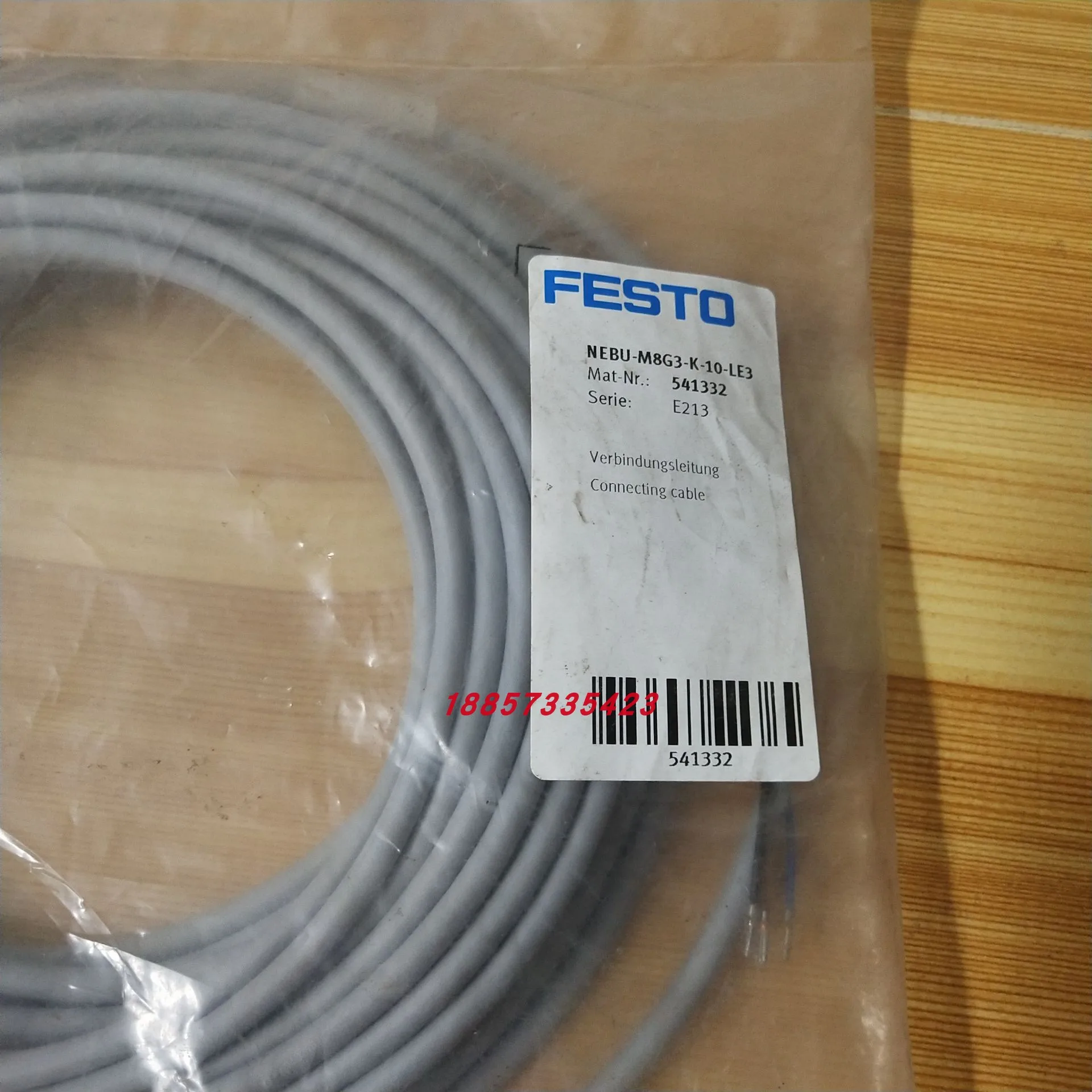 

FESTO Connecting Cable NEBU-M8G3-K-10-LE3 541332