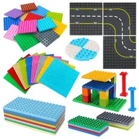 9 Sizes Big Building Plastic Blocks Base Plates Assembly Figures Comptatible Large Bricks Classic Baseplates Children Kids Toys