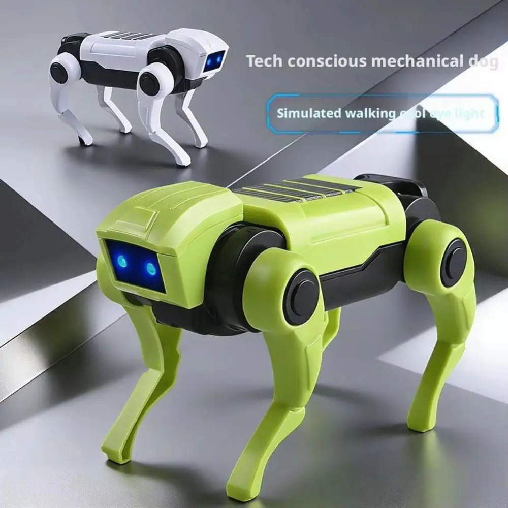 Science Teaching Robot Walking Toy Diy Assembling Intelligent Pet Mechanical Dog Simulation Cartoon Robotic Dog Toy Kids Gift