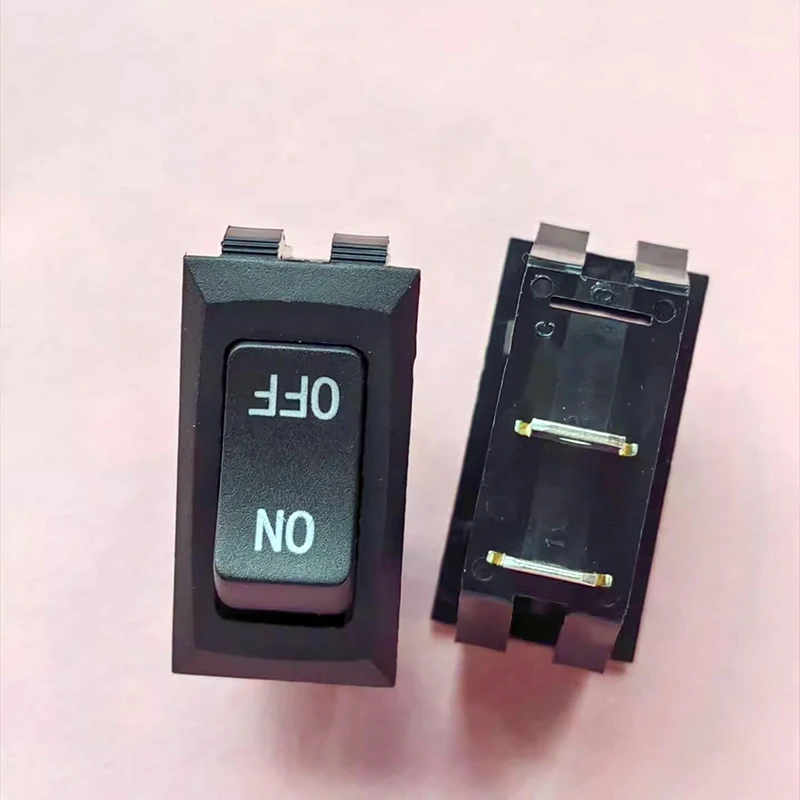 1~5pcs/lot  Ship-shaped rocker switch R-2 all-black printed ON-OFF 2-pin 2-position switch 16A