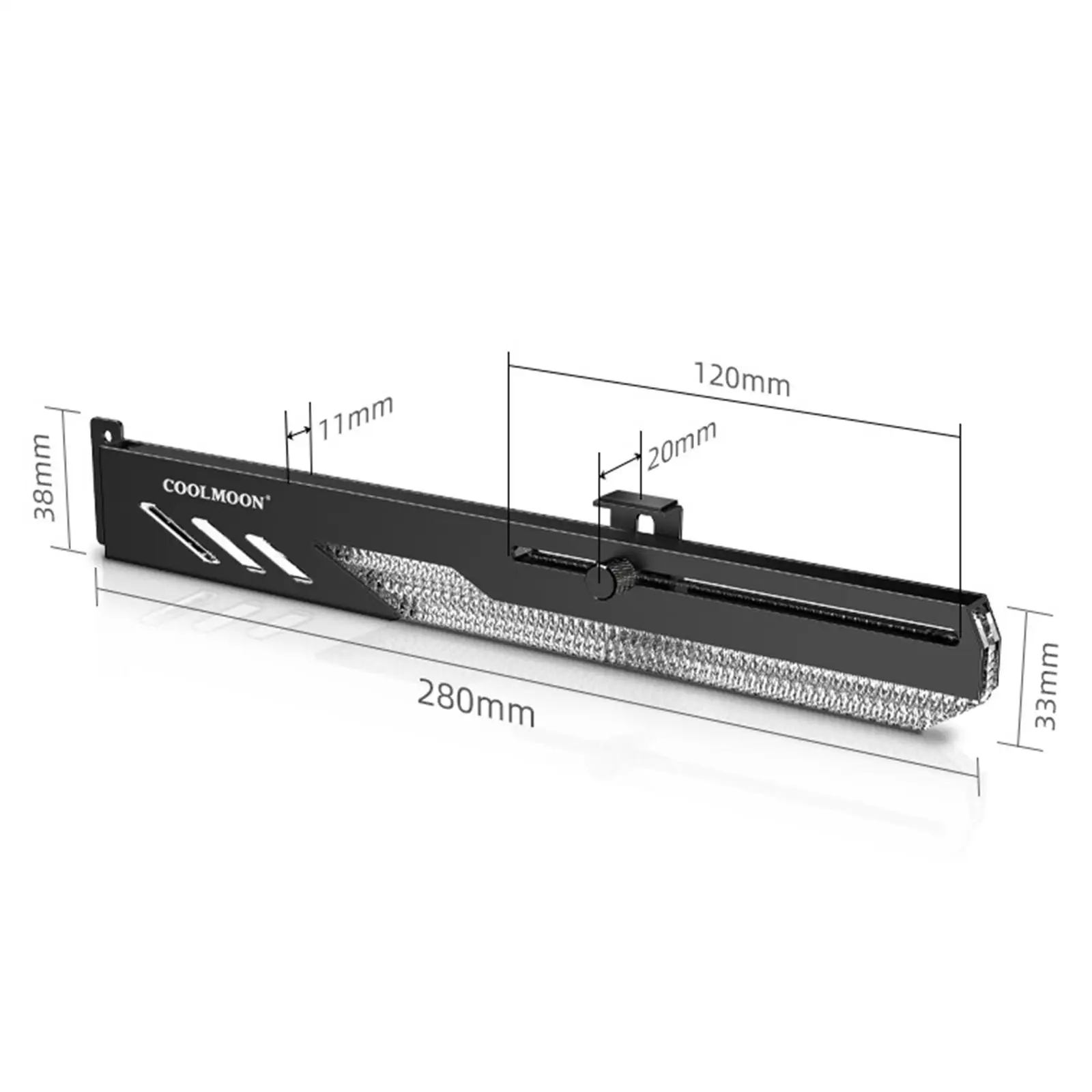 GPU Support Holder 5V Decoration Sliding Adjustment LED Computer Cards Support Adjustable Desktop RGB Strip Support PC Bracket 4
