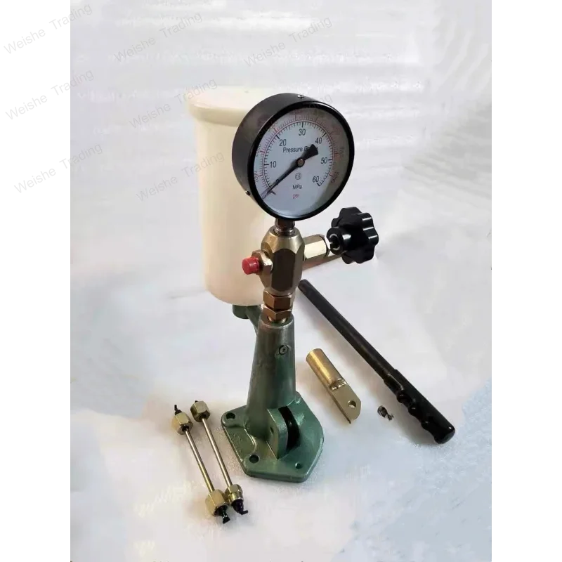 

S80h Injector Nozzle Calibrator Fuel Nozzle Tester, Manual Booster Pump Work with Common Rail Tester Big Oil Tank