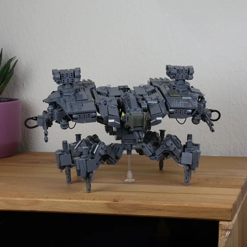 1573pcs MOC Horizon Zero Dawn Deathbringer Game Display Model Building Blocks Home Decor Desk Shelf Accent Room Gift For Adults