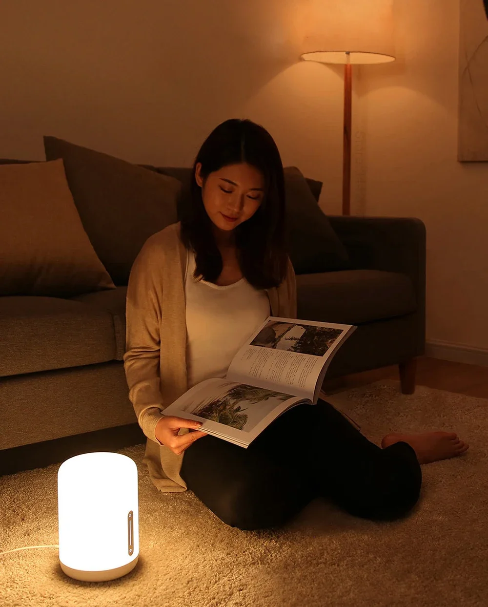 XIAOMI Mijia lampada da comodino LED Night Light 400Lm Colorful Touch Switch Lamp Smart Bluetooth Voice Control Mi Homekit