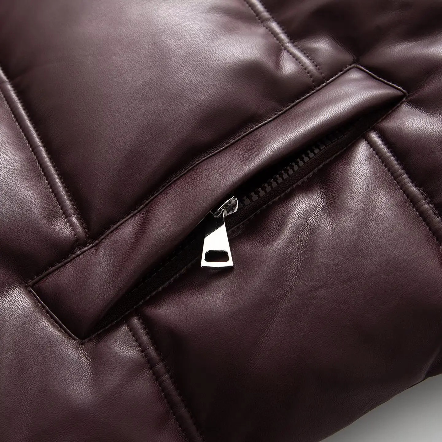 

HH Winter Woman Long Sleeves Drawstring Pocket Decoration Solid Hooded Coat Female Zipper Down Artificial Leather Cotton Clothes