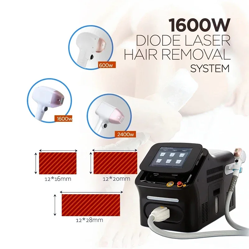 2024newest 3 wavelength portable diode lasar hair removal machine 755+808+1064nm permanent hair removal Painless hair removal