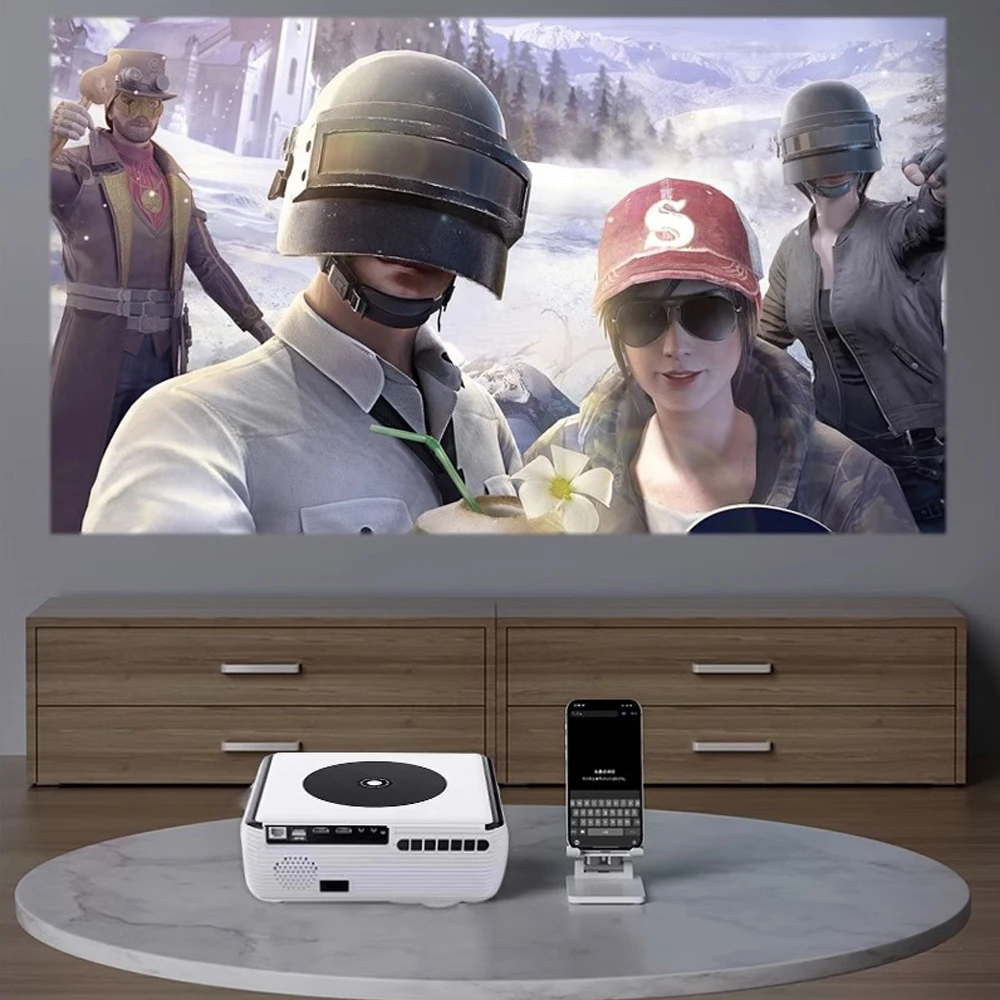 Touyinger X3 versión Android Bluetooth esposa 4K HD proyector de vídeo de cine en casa multifunción