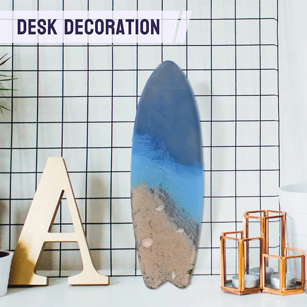 

2Pcs DIY Surfboard Mold Silicone Epoxy Casting Reusable Non Stick Flexible for Craft Projects Coaster Decor Making Kit