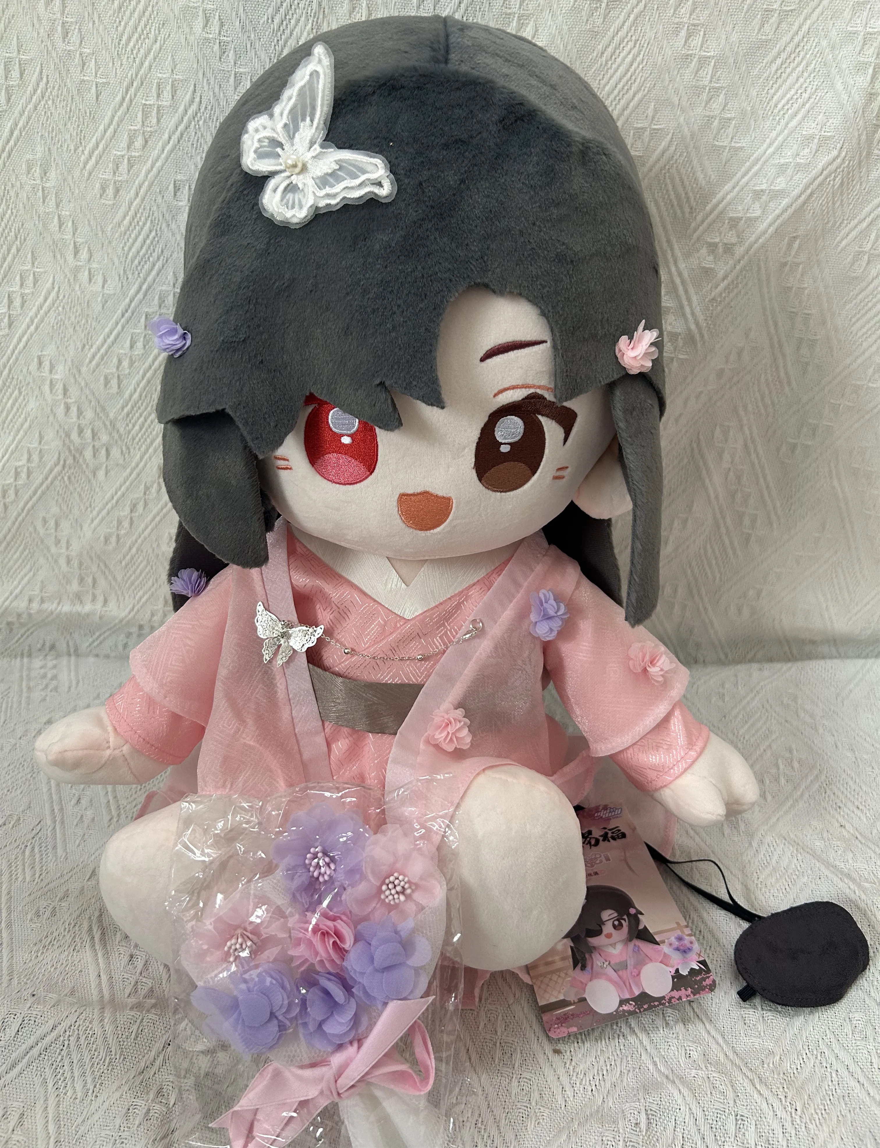 40 cm Officiële Limited Tian Guan Ci Fu TGCF Hua Cheng Xie Lian Bloem Gevulde Knuffels Pluche Pop Kleding Kussen Anime spel Speelgoed K