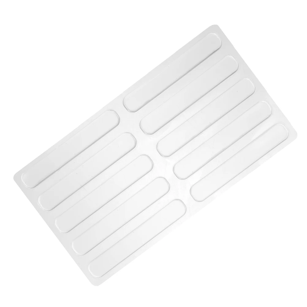 Tampons antidérapants transparents pour armoire, 10 pièces, protections en caoutchouc souple pour portes, tiroirs, murs, pièces de meubles en Silicone, robustes et faciles