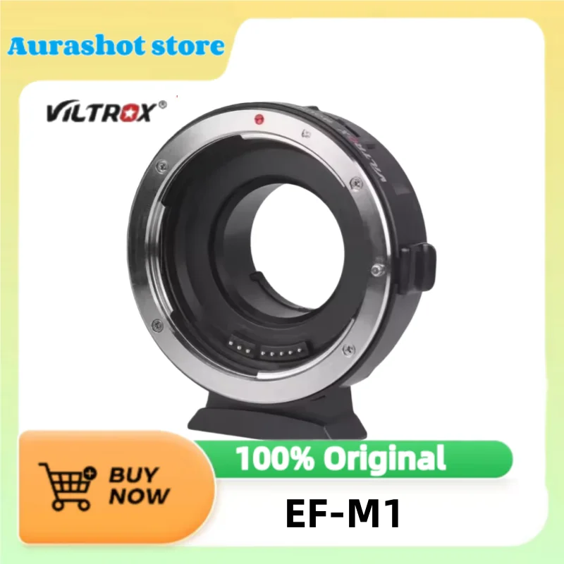 Viltrox EF-M1 Lens Adapter Ring Mount AF Auto Focus Adapter for EF/EF-S Lenses to M4/3 Micro Four Thirds Cameras