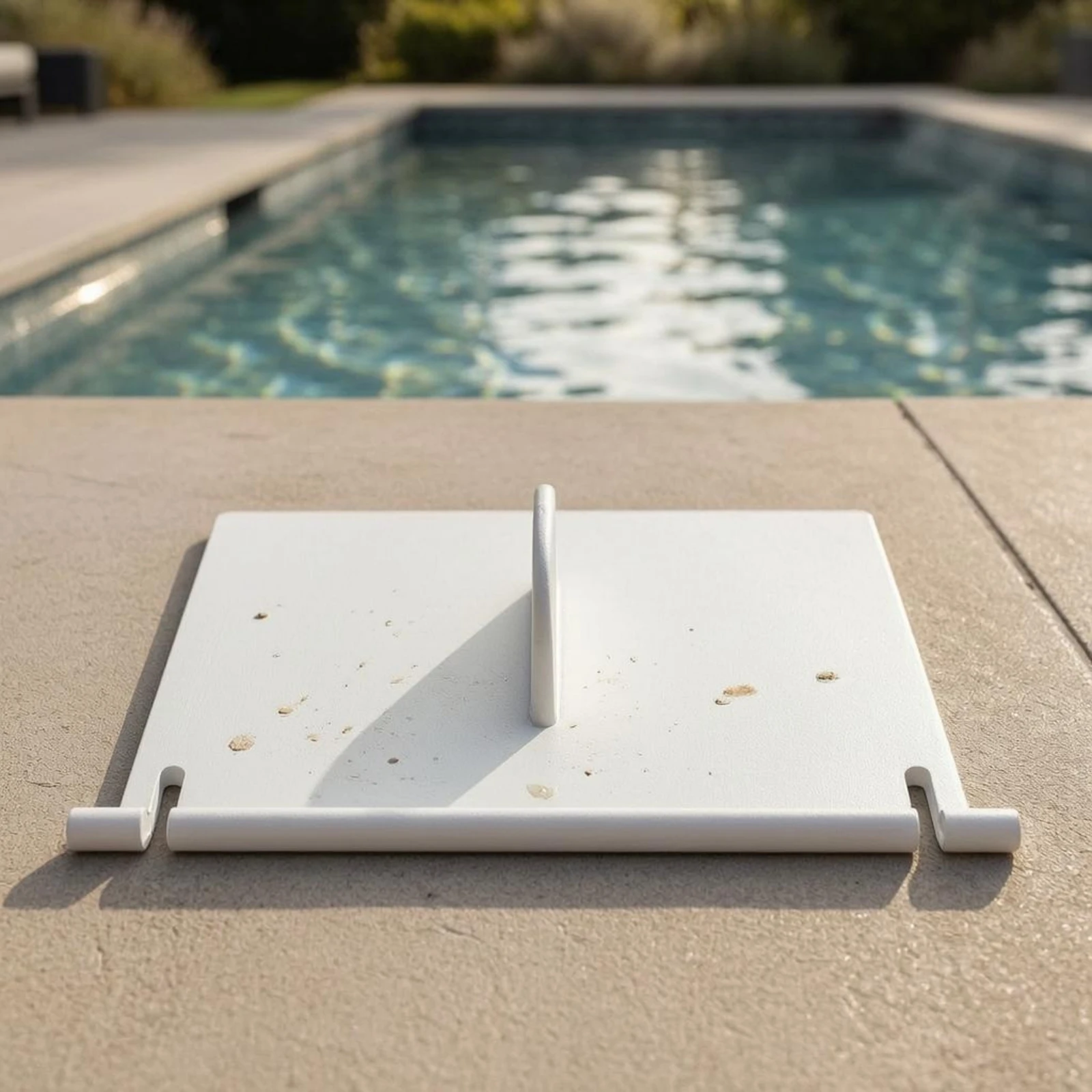 Replacement Skimmer Door Flap Flat Rectangular Pool Skimmer Door Flap Hinge-Style White