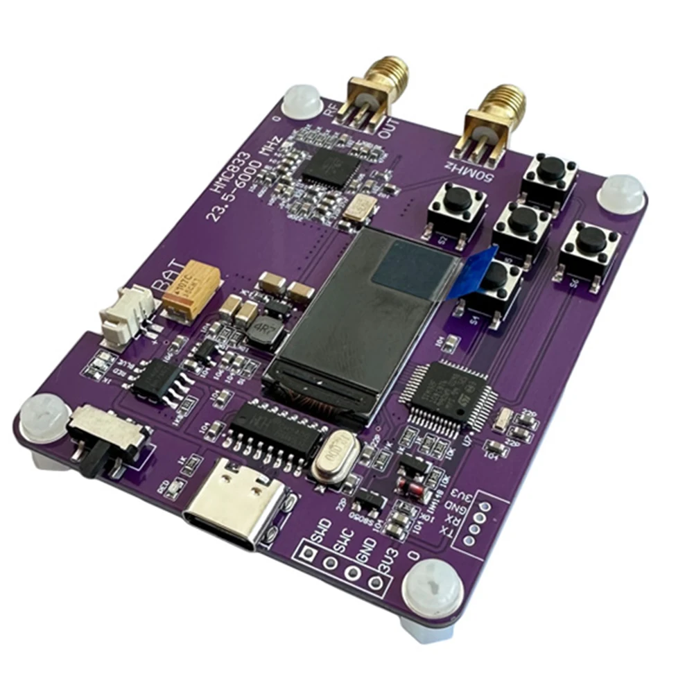 HMC833 6Ghz RF إشارة مولد 0.96 بوصة OLED شاشة عرض RF إشارة مصدر الارسال شحن وحدة #2
