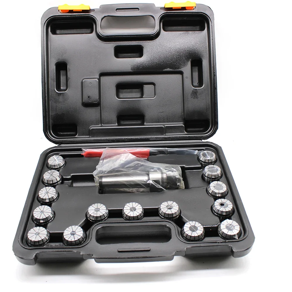 

#For MT3 Shank ER32 Chuck 15 PCs with Collets 1/8"-3/4" Set with Box for CNC Milling (MT3 ER32)^